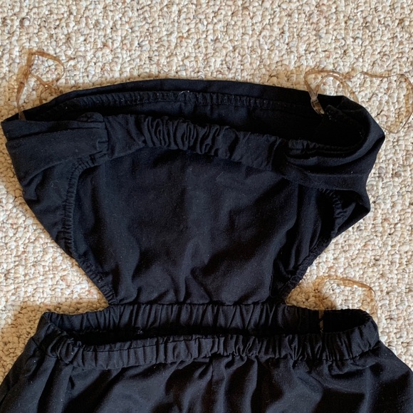 Petal and Pup Black Pamela Strapless and Open Back Dress Size Large - Picture 8 of 11